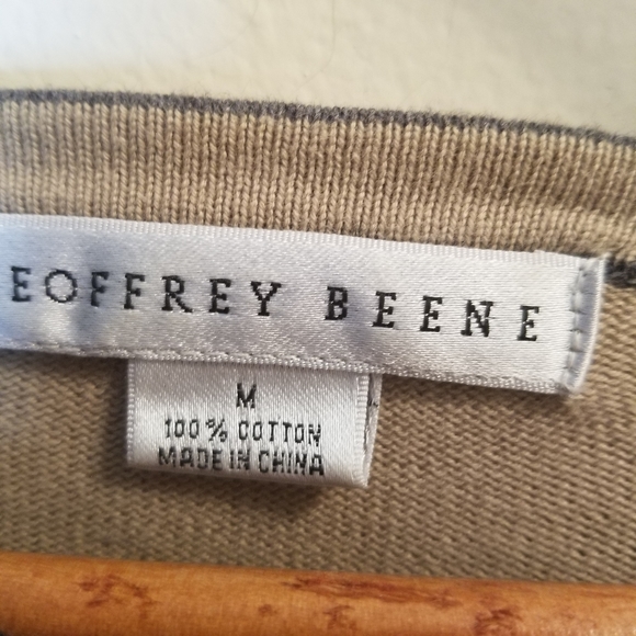 Geoffrey Beene Men Size Medium Tan Sweater - Picture 5 of 5